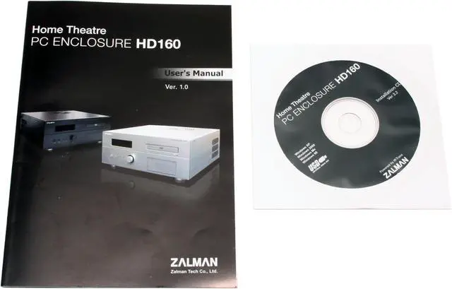 Alt view image 12 of 15 - ZALMAN Black Aluminum HD160B ATX Media Center / HTPC Case