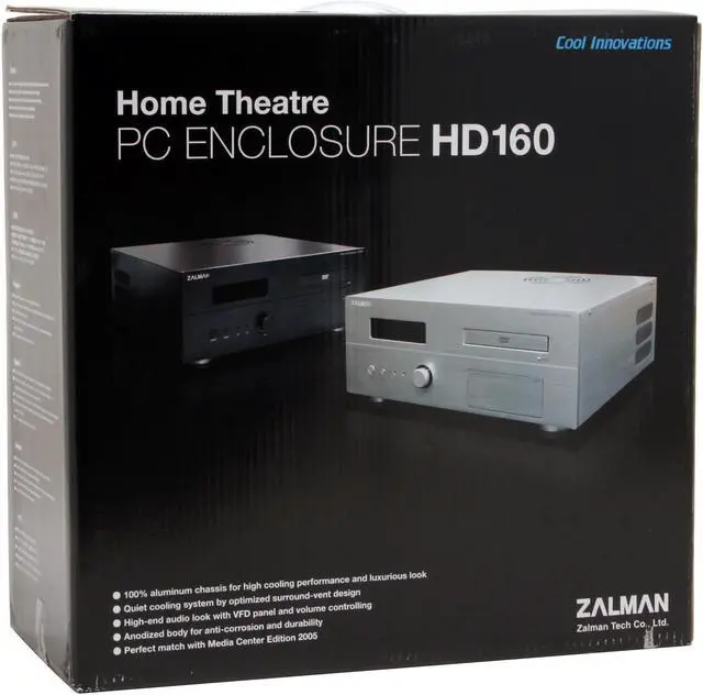 Alt view image 15 of 15 - ZALMAN Black Aluminum HD160B ATX Media Center / HTPC Case