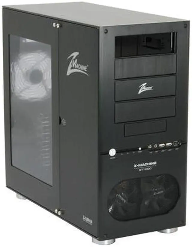 Alt view image 2 of 12 - ZALMAN Z-MACHINE GT1000-B Black Aluminum ATX Mid Tower High End Computer Case