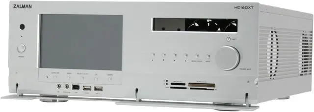 Alt view image 4 of 12 - ZALMAN Silver Aluminum HD160XT-S ATX Media Center / HTPC Case