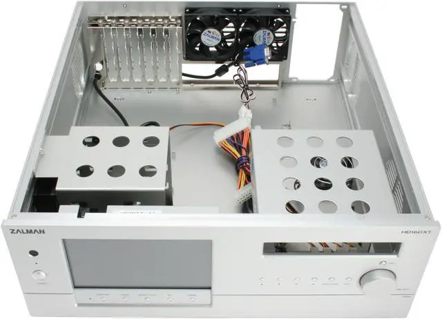 Alt view image 9 of 12 - ZALMAN Silver Aluminum HD160XT-S ATX Media Center / HTPC Case
