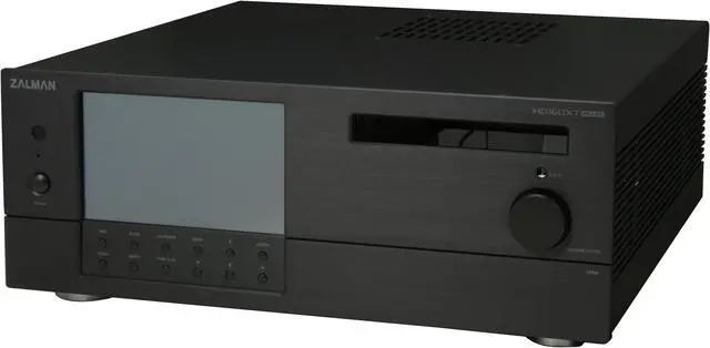Alt view image 4 of 9 - ZALMAN Black Aluminum HD160XT Plus ATX Media Center / HTPC Case