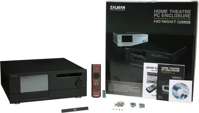 Alt view image 9 of 9 - ZALMAN Black Aluminum HD160XT Plus ATX Media Center / HTPC Case