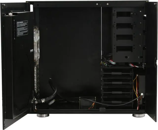 Alt view image 6 of 10 - ZALMAN EXTREME HYBRID LQ1000 Black Aluminum Alloy ATX Mid Tower Computer Case