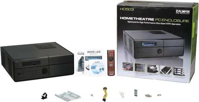 Alt view image 8 of 8 - ZALMAN Black Aluminum / Plastic / Steel HD503 ATX Media Center / HTPC Case