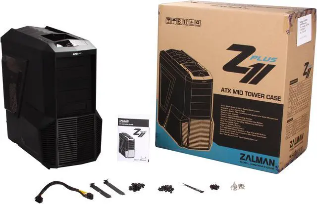 Alt view image 11 of 11 - ZALMAN Z11 Plus Black Steel / Plastic ATX Mid Tower Computer Case