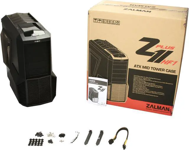 Alt view image 10 of 10 - ZALMAN Z11 Plus HF1 Black Steel / Plastic ATX Mid Tower Computer Case