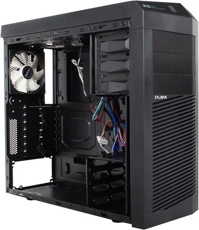 Alt view image 8 of 10 - ZALMAN Z5 Plus Black Steel / Plastic ATX Mid Tower Computer Case