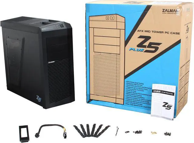 Alt view image 10 of 10 - ZALMAN Z5 Plus Black Steel / Plastic ATX Mid Tower Computer Case