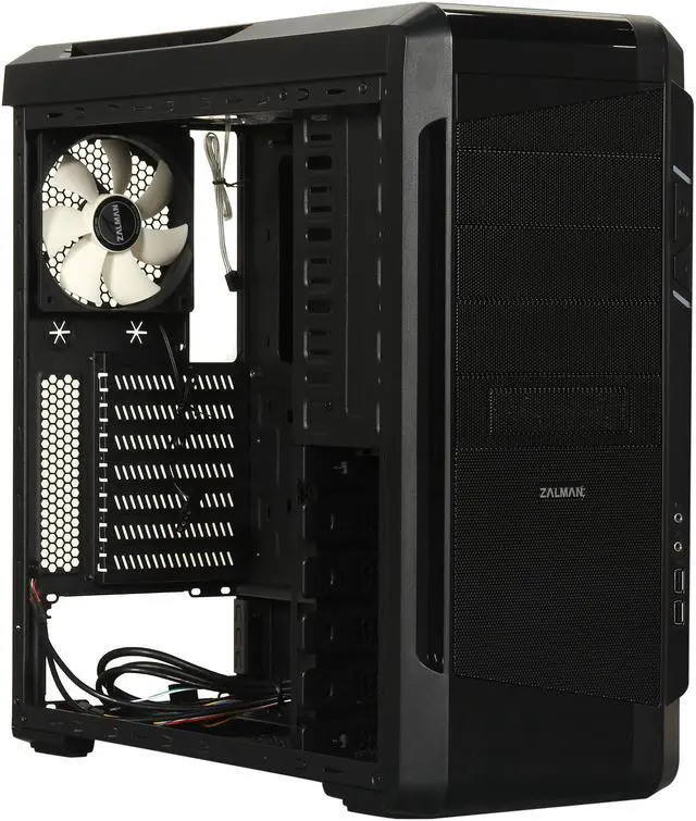 Alt view image 7 of 10 - ZALMAN Z12 Plus Black Steel / Plastic ATX Mid Tower Computer Case