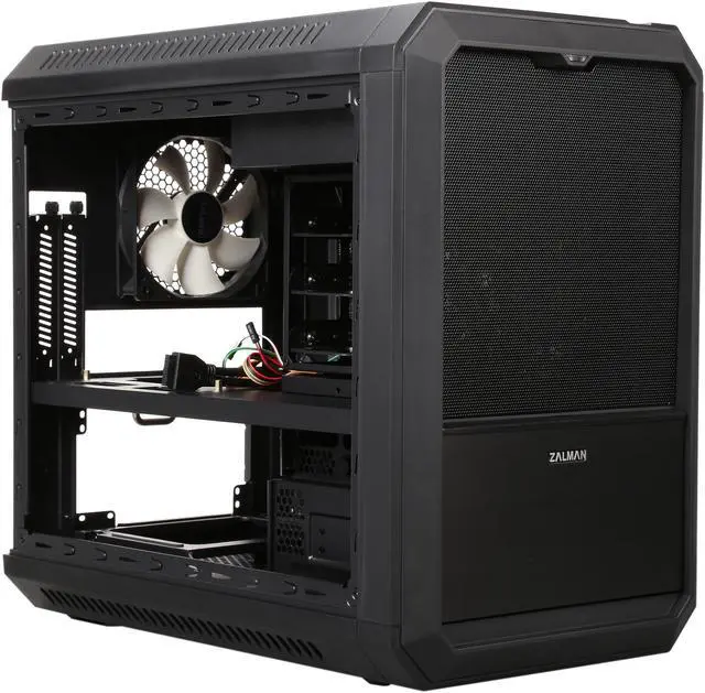Alt view image 8 of 10 - ZALMAN M1 Black Steel / Plastic Mini-ITX Tower PC Case