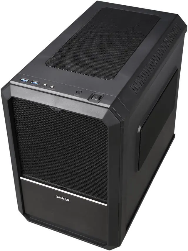 Alt view image 9 of 10 - ZALMAN M1 Black Steel / Plastic Mini-ITX Tower PC Case