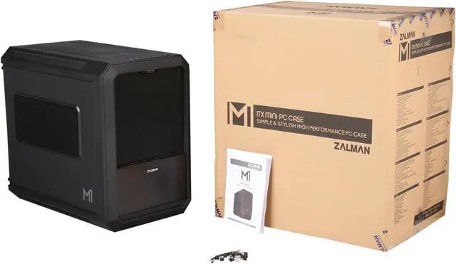 Alt view image 11 of 10 - ZALMAN M1 Black Steel / Plastic Mini-ITX Tower PC Case
