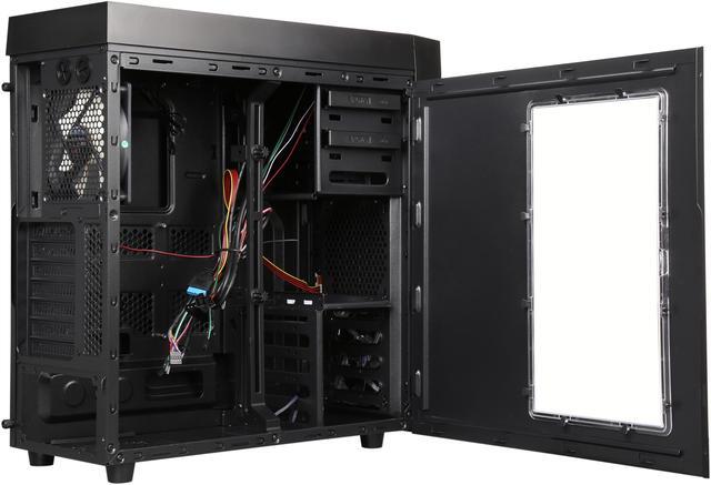Alt view image 5 of 10 - ZALMAN R1 Black ATX Mid Tower Computer Case Standard ATX / ATX 12V Power Supply