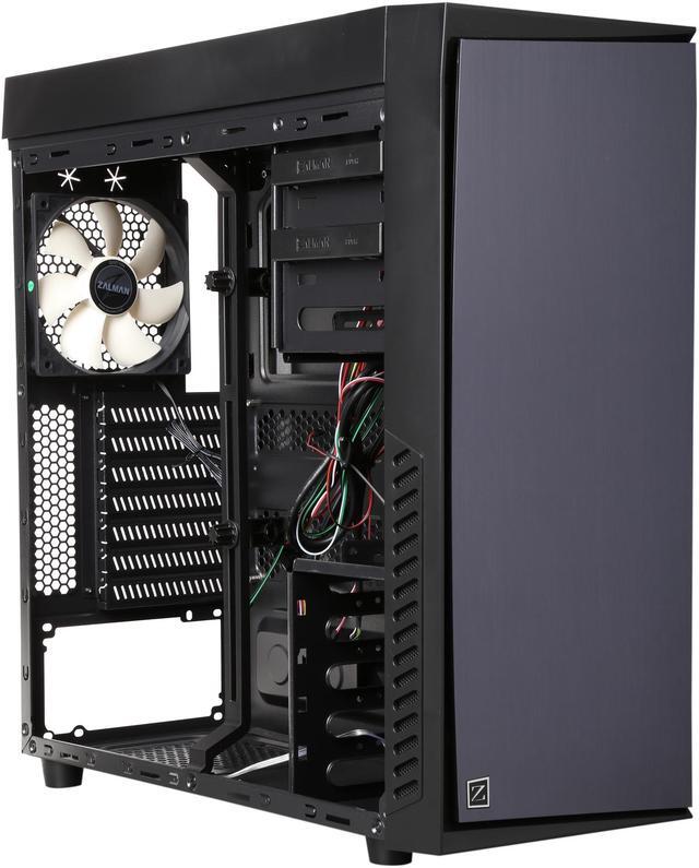 Alt view image 7 of 10 - ZALMAN R1 Black ATX Mid Tower Computer Case Standard ATX / ATX 12V Power Supply
