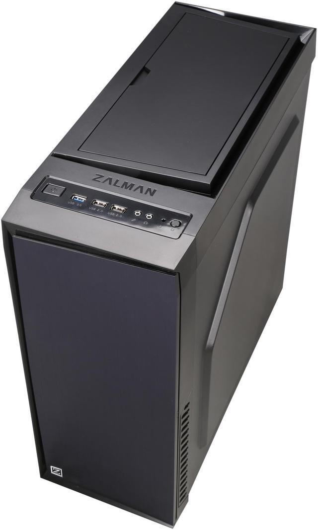 Alt view image 8 of 10 - ZALMAN R1 Black ATX Mid Tower Computer Case Standard ATX / ATX 12V Power Supply
