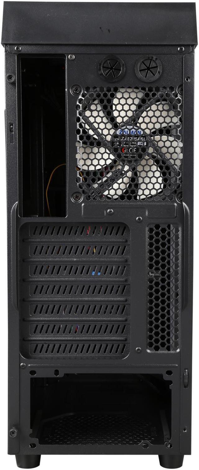 Alt view image 9 of 10 - ZALMAN R1 Black ATX Mid Tower Computer Case Standard ATX / ATX 12V Power Supply