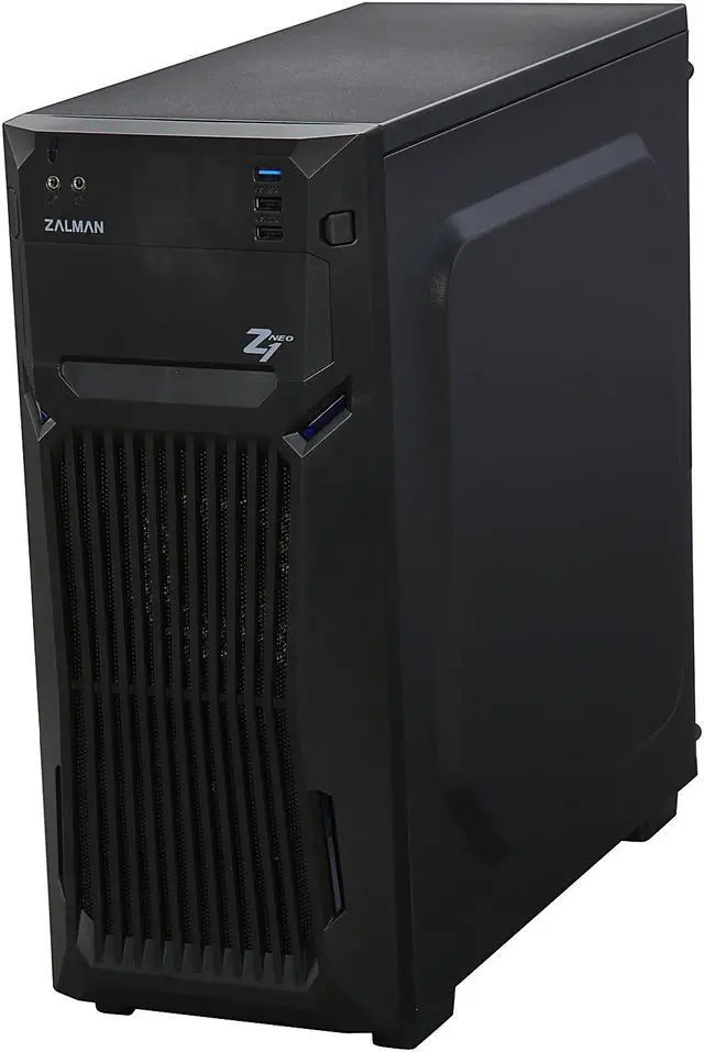Alt view image 2 of 8 - ZALMAN Z1 Neo Black Steel / Plastic ATX Mid Tower Computer Case Standard ATX / Micro ATX / ITX Power Supply