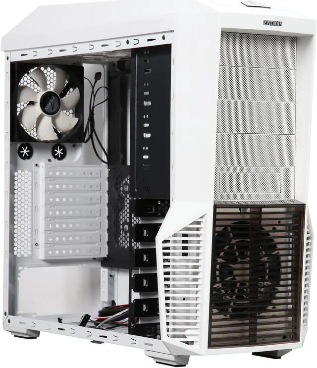Alt view image 9 of 10 - ZALMAN Z11 Plus White Black Steel / Plastic ATX Mid Tower Computer Case