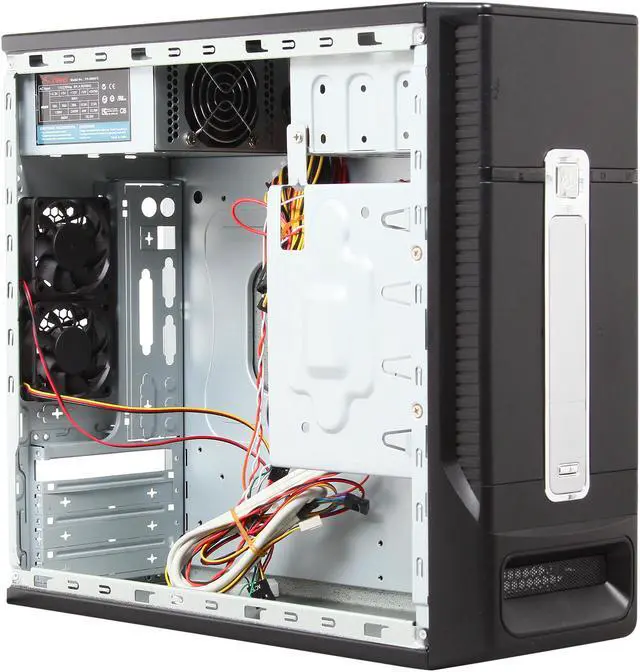 Alt view image 7 of 9 - TOPOWER TP-1687BB-400 Black SECC 0.8mm Micro ATX Desktop Computer Case 400W SFX Power Supply