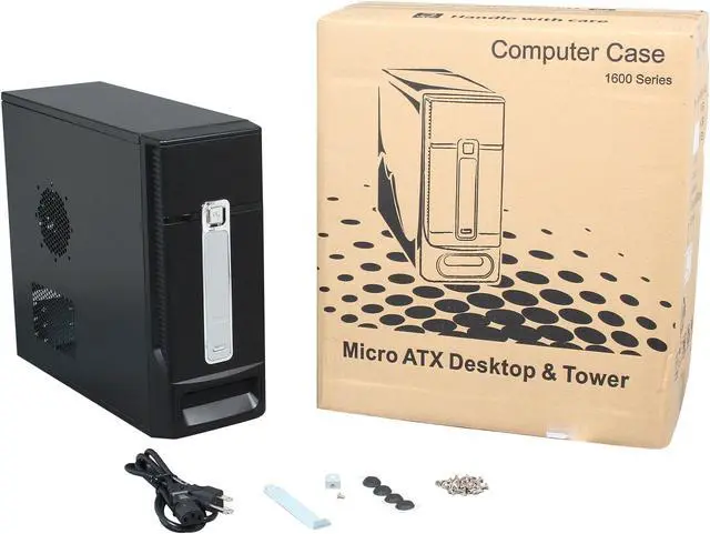 Alt view image 9 of 9 - TOPOWER TP-1687BB-400 Black SECC 0.8mm Micro ATX Desktop Computer Case 400W SFX Power Supply