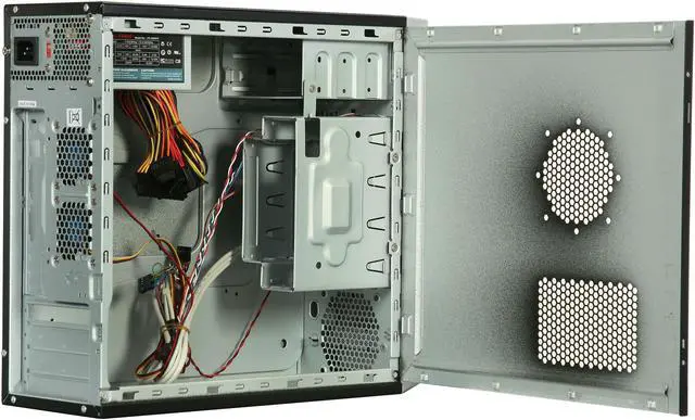 Alt view image 5 of 9 - TOPOWER TP-1687BS-300 Black / Silver SECC 0.8mm Micro ATX Desktop Computer Case 300W SFX Power Supply