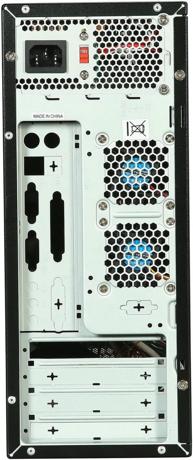 Alt view image 8 of 9 - TOPOWER TP-1687BS-300 Black / Silver SECC 0.8mm Micro ATX Desktop Computer Case 300W SFX Power Supply