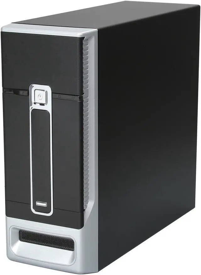 Alt view image 3 of 9 - TOPOWER TP-1687BS-400 Black / Silver SECC 0.8mm Micro ATX Desktop Computer Case 400W SFX Power Supply