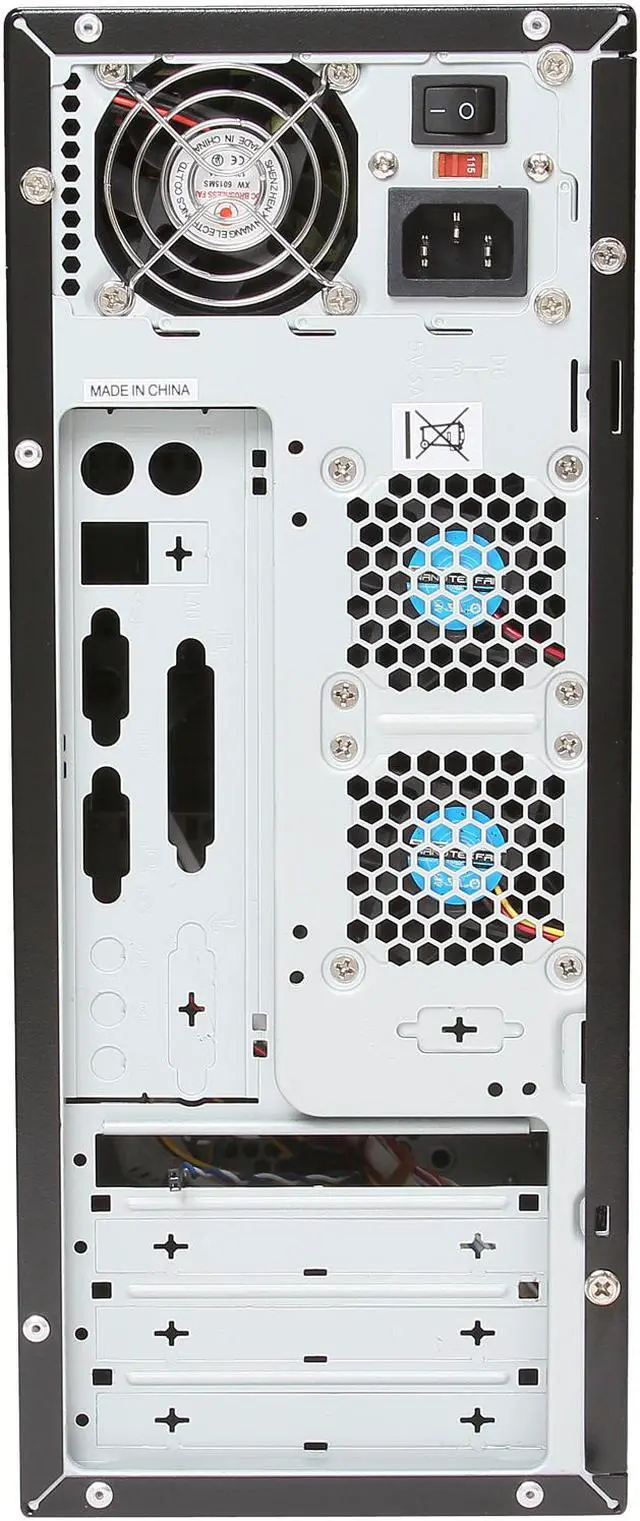 Alt view image 8 of 9 - TOPOWER TP-1687BS-400 Black / Silver SECC 0.8mm Micro ATX Desktop Computer Case 400W SFX Power Supply