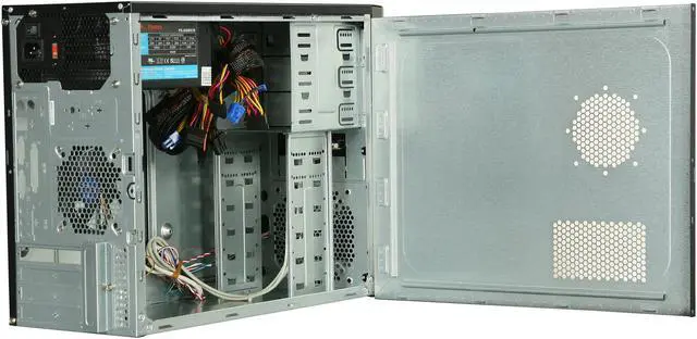Alt view image 5 of 9 - TOPOWER TP-3030BB-450 Black SGCC 0.45mm Micro ATX Mini Tower Computer Case 450W Power Supply