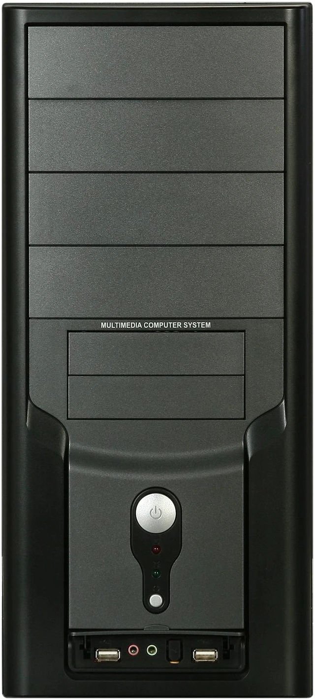 Alt view image 2 of 9 - TOPOWER TP-4107BB-400 Black SGCC 0.4mm ATX Mid Tower Computer Case 400W Power Supply