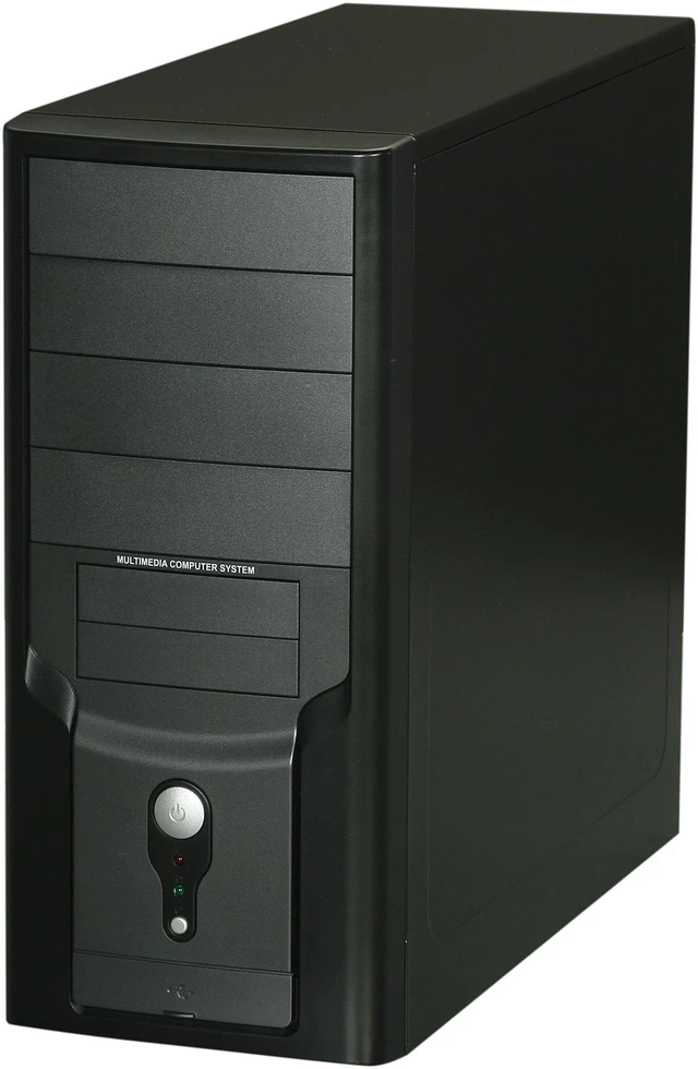 Alt view image 3 of 9 - TOPOWER TP-4107BB-400 Black SGCC 0.4mm ATX Mid Tower Computer Case 400W Power Supply