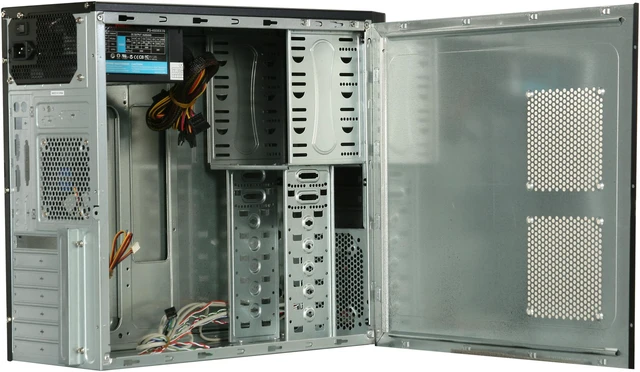 Alt view image 5 of 9 - TOPOWER TP-4107BB-400 Black SGCC 0.4mm ATX Mid Tower Computer Case 400W Power Supply