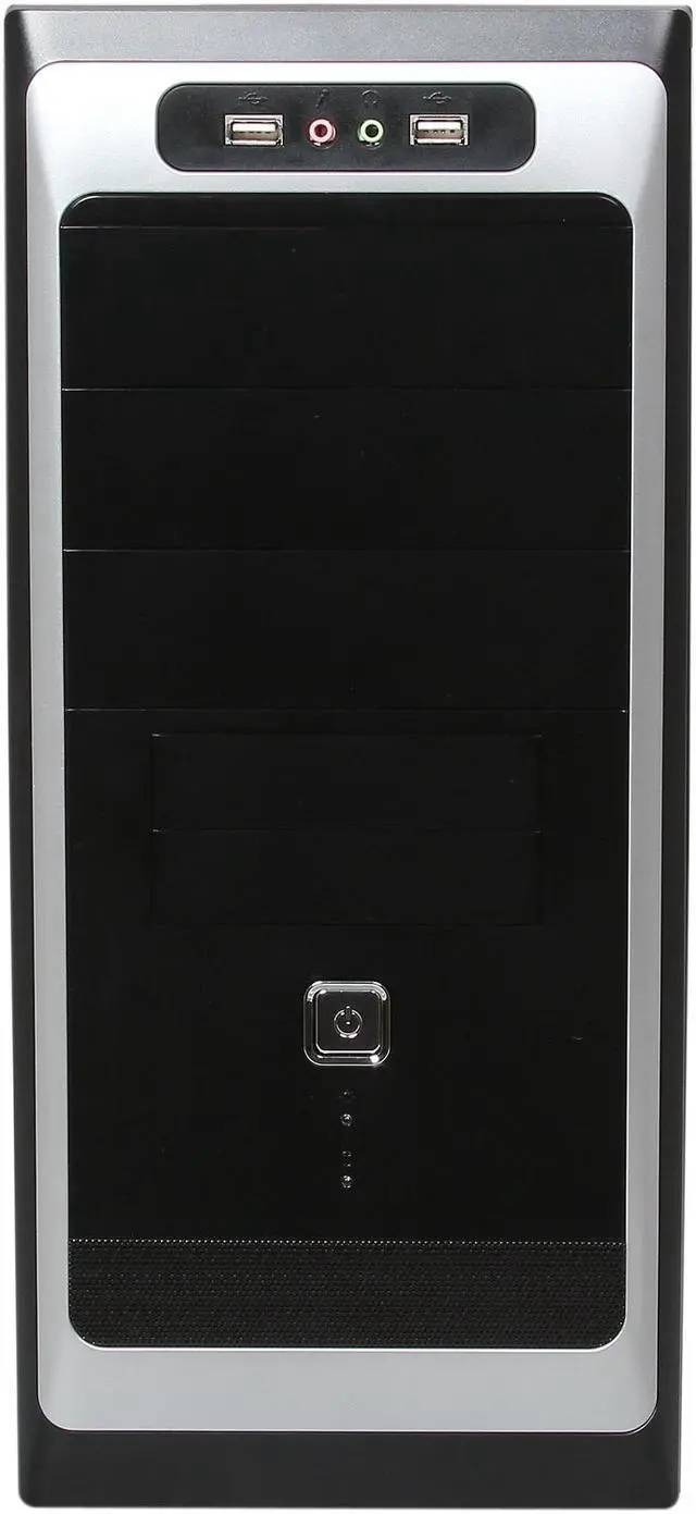 Alt view image 2 of 9 - TOPOWER TP-6208BB Black SGCC Metal ATX Mid Tower Computer Case