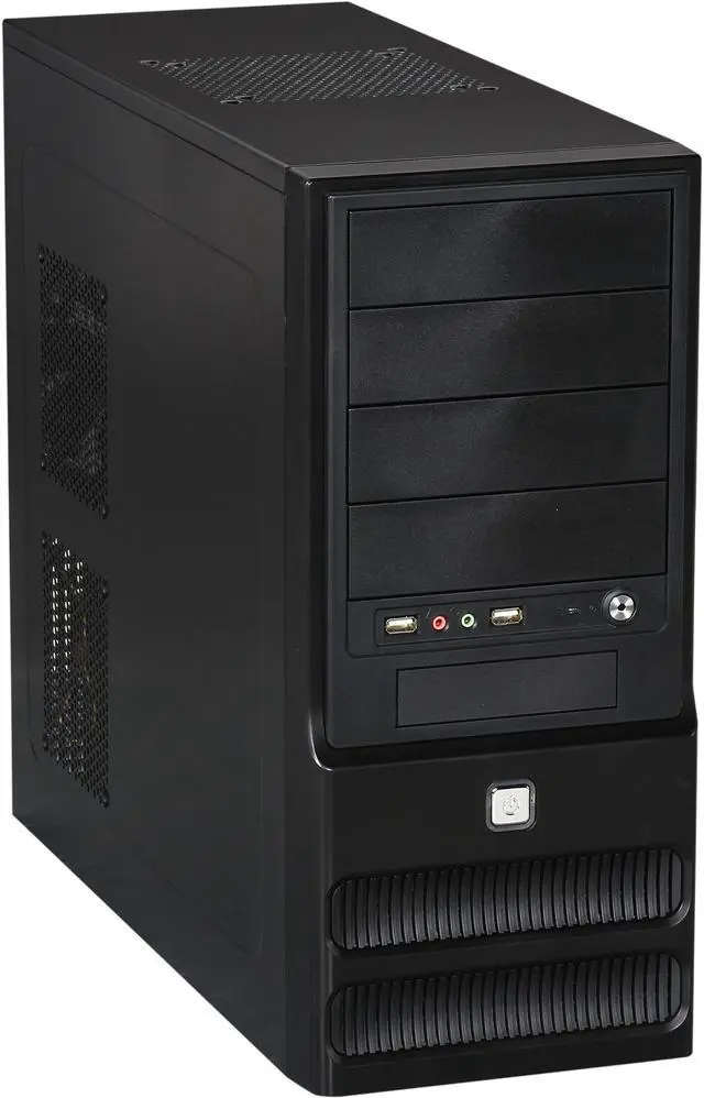 Main image of TOPOWER TP-6205BB-500 Black SGCC 0.5mm ATX Mid Tower Computer Case 500W Power Supply