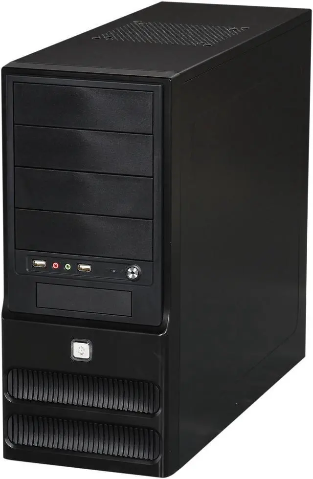 Alt view image 3 of 9 - TOPOWER TP-6205BB-500 Black SGCC 0.5mm ATX Mid Tower Computer Case 500W Power Supply