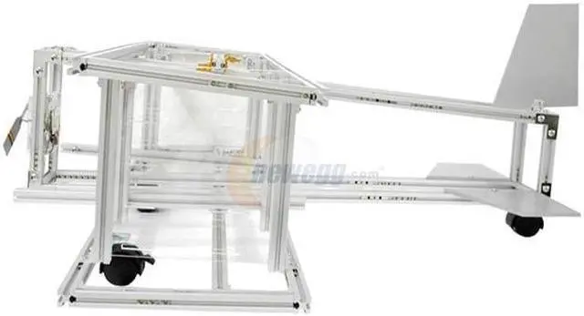 Alt view image 4 of 4 - Lubic Airplane A01 Silver Aluminum ATX Mid Tower Computer Case