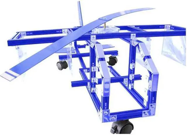 Main image of Lubic Helicopter H01 Blue Aluminum ATX Mid Tower Computer Case
