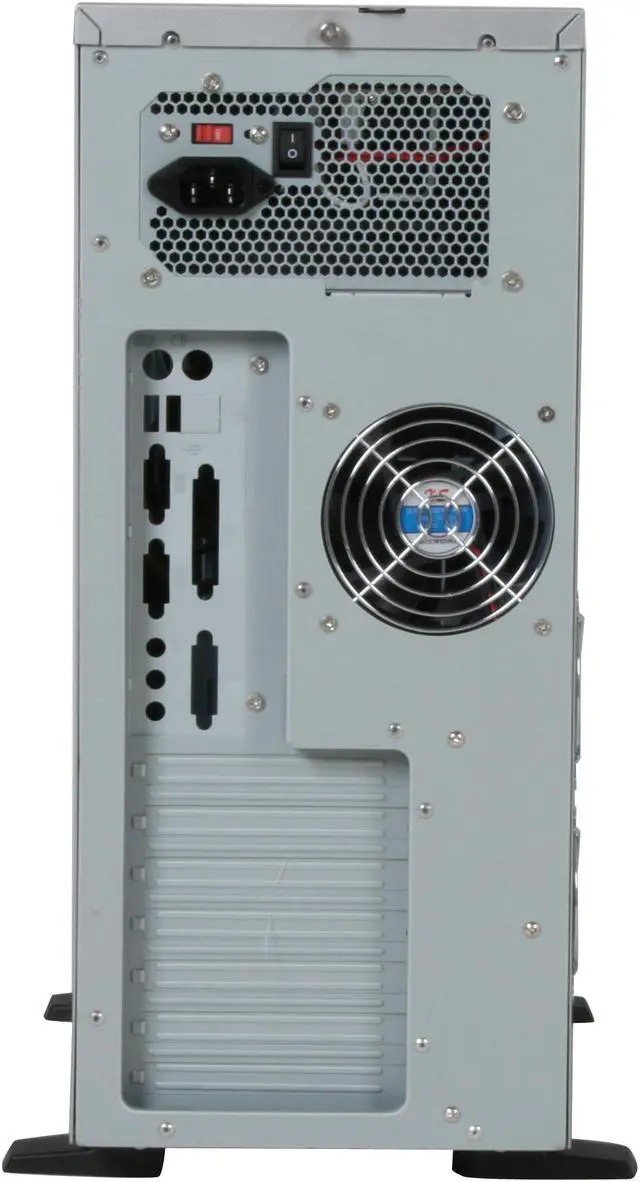 Alt view image 11 of 12 - TRICOD 9003 Black / Silver SECC Steel ATX Mid Tower Computer Case 500W Power Supply