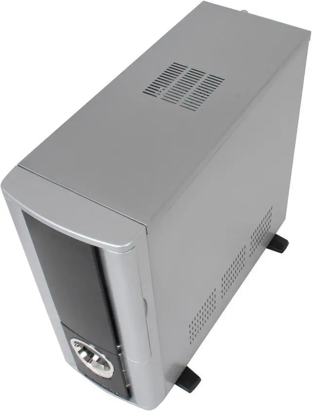 Alt view image 9 of 12 - TRICOD 9003 Black / Silver SECC Steel ATX Mid Tower Computer Case 500W Power Supply