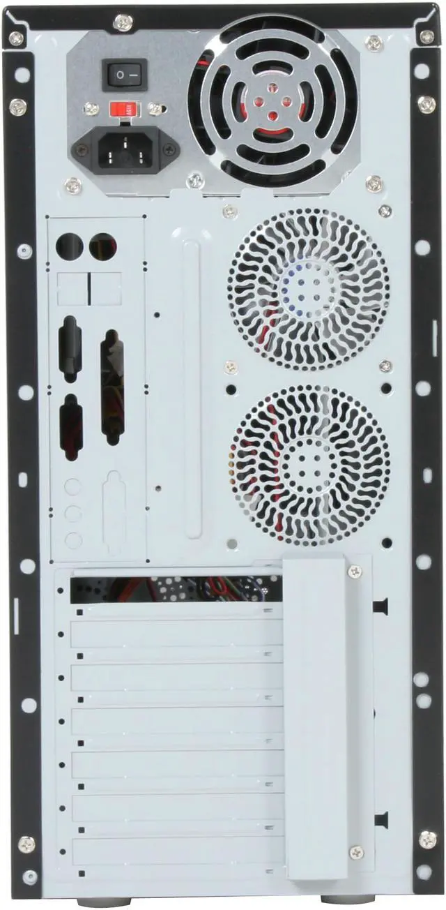 Alt view image 11 of 12 - TRICOD 8068 Black Steel ATX Mid Tower Computer Case 450W Power Supply