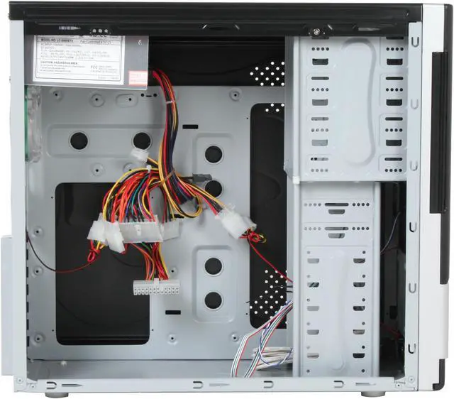 Alt view image 8 of 12 - TRICOD 8068 Black Steel ATX Mid Tower Computer Case 450W Power Supply