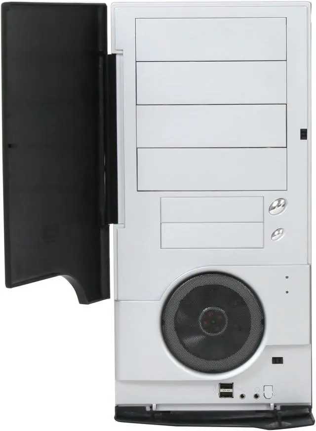 Alt view image 4 of 12 - TRICOD 8068 Black Steel ATX Mid Tower Computer Case 450W Power Supply