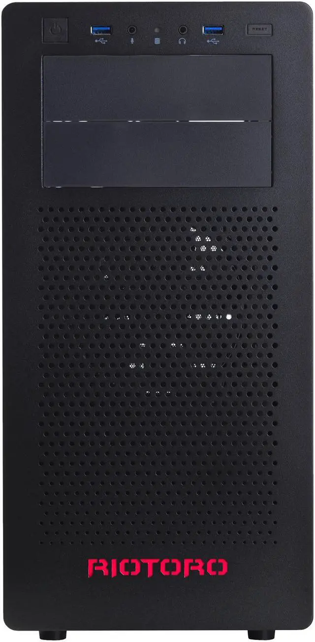 Alt view image 2 of 19 - Riotoro CR480 SPCC Cold Roll Steel ATX Mid Tower Computer Case