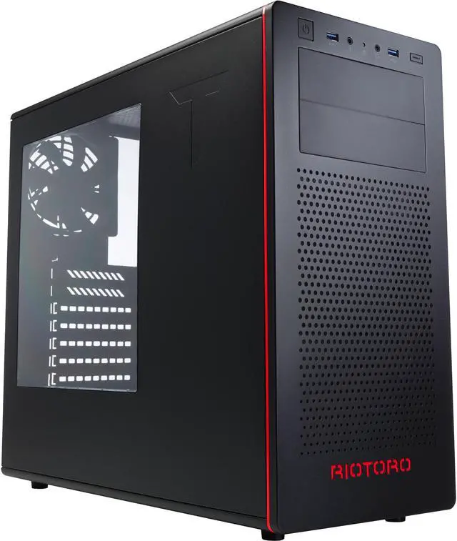 Main image of Riotoro CR480 SPCC Cold Roll Steel ATX Mid Tower Computer Case