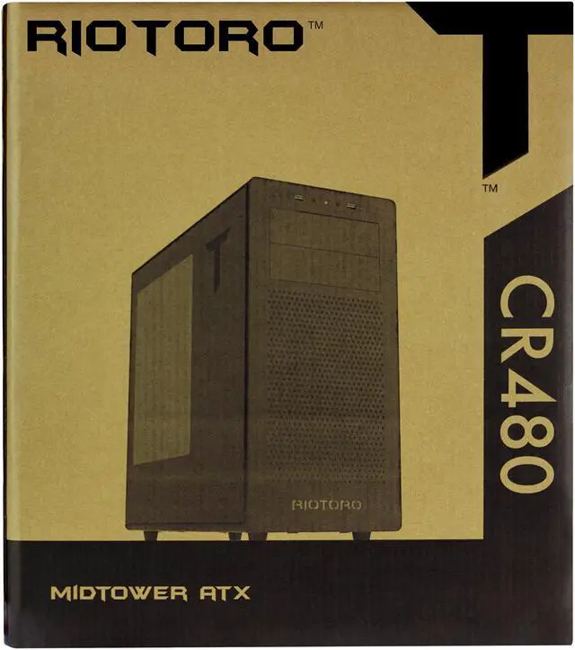 Alt view image 12 of 19 - Riotoro CR480 SPCC Cold Roll Steel ATX Mid Tower Computer Case