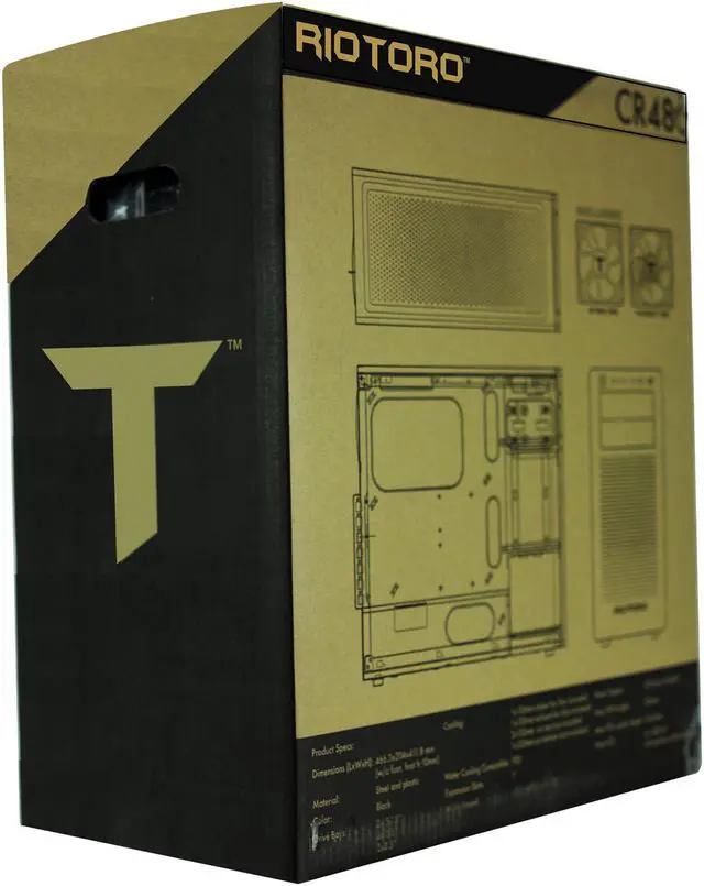 Alt view image 15 of 19 - Riotoro CR480 SPCC Cold Roll Steel ATX Mid Tower Computer Case