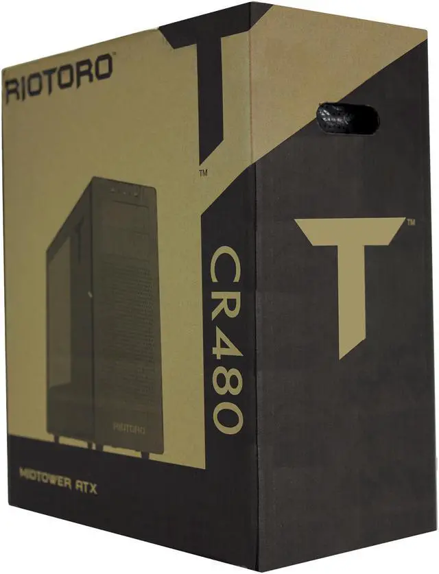 Alt view image 13 of 19 - Riotoro CR480 SPCC Cold Roll Steel ATX Mid Tower Computer Case