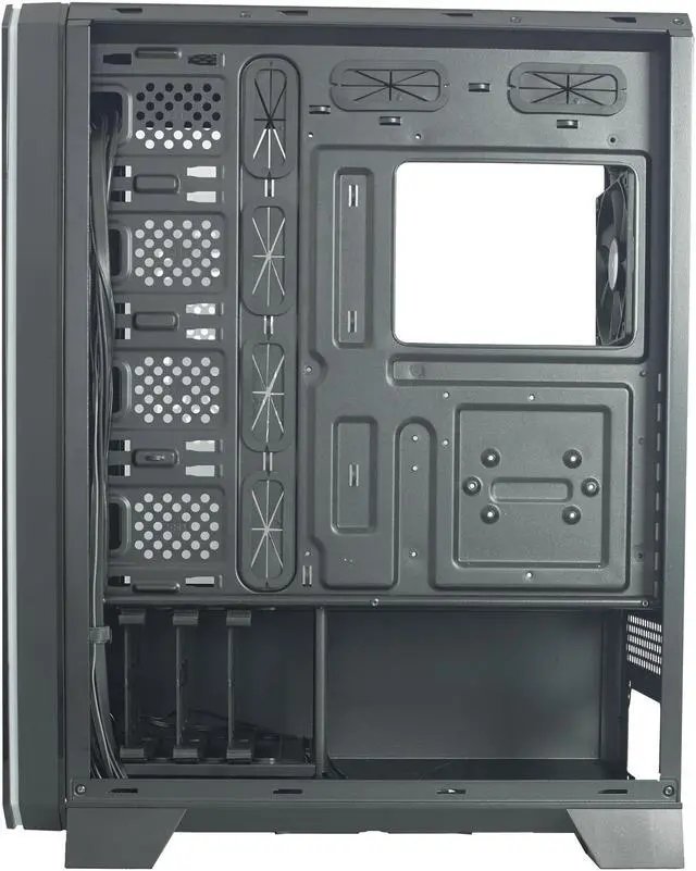 Alt view image 4 of 16 - Riotoro CR1288TG Black Steel / Plastic / Tempered Glass ATX Full Tower Prism Case with RGB, Tempered Glass Window