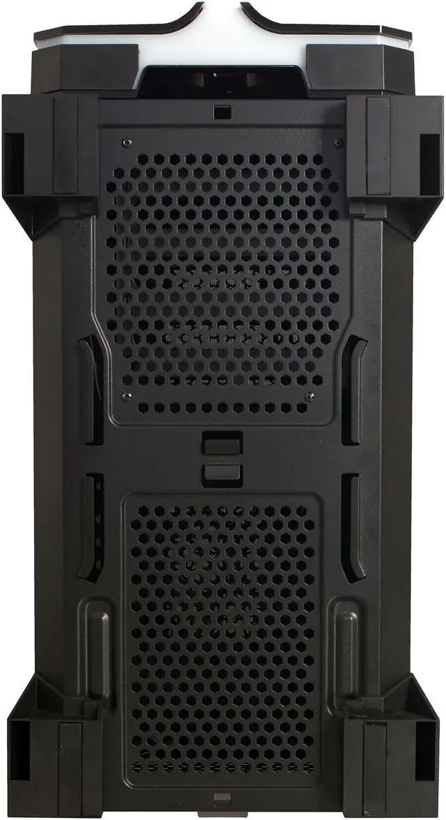 Alt view image 7 of 16 - Riotoro CR1288TG Black Steel / Plastic / Tempered Glass ATX Full Tower Prism Case with RGB, Tempered Glass Window